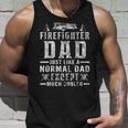 Herren Ich Bin Ein Feuerwehrvater Wie Ein Normaler Papa Aberiel Cooler Tank Top Geschenke für Ihn