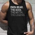 Herren Papa Bär Der Mann Der Mythos Die Legende Tank Top Geschenke für Ihn