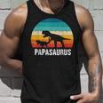 Herren Papasaurusater Tag Dinosaurier Papa Saurus Geschenk Dino Tank Top Geschenke für Ihn