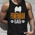 Herren Pomeranian Dad Geschenk Hund Papa Pommeratertag Geschenk Tank Top Geschenke für Ihn