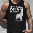 He's A Bad Papa Lama Familie Geburtstag Alpaka Lustiges Tank Top Geschenke für Ihn