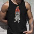 Hipster Lop Eared Bunny Rabbit Wearing Winter Peruvian Hat Tank Top Gifts for Him