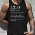 Hombre Lolo Definition Divertido Abuelo Camiseta sin mangas Regalos para él