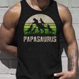Homme Chemise Humoristique Pour Grand-Père Dinosaure Papasaurus 4 Enfants Fête Des Pères Débardeur e Cadeaux pour lui