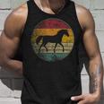 Horse Riding Love Equestrian Girl Vintage Distressed Retro Tank Top Gifts for Him