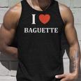 Humour Boulangerie Pain I Love Baguette Tank Top Geschenke für Ihn