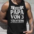 Ich Bin Papaon 3 Töchtern I Tank Top Geschenke für Ihn