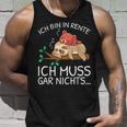 Ich Bin In Rente Ich Muss Gar Nichts Faultier German Tank Top Geschenke für Ihn