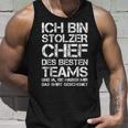 Ich Bin Stolzer Chef Des Besten Teams Employee Tank Top Geschenke für Ihn