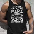 Ich Bin Stolzer Papa Eines Wahnsinnig Fantastischen Sohns Tank Top Geschenke für Ihn