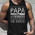 Ich Habe Zwei Titel Papa & Fachinformatiker Geschenk Tank Top Geschenke für Ihn