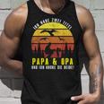 Ich Habe Zwei Titel Papa & Opa Und Ich Rocke Sie Beide Tank Top Geschenke für Ihn