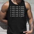 Ich Werde Nicht 3 Putt Tank Top Geschenke für Ihn