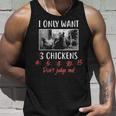 Ily Want 3 Chickens Chicken Lover Chicken Tank Top Gifts for Him