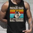 I'm A Proud Dad Of A Freaking Awesome Bull Terrier Tank Top Gifts for Him