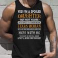 I'm A Spoiled Daughter Of A Texas Woman Girls Ls Tank Top Gifts for Him