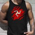 Isle Of Man Flag Island Manx Flag Scratcher Isle Of Man Tank Top Geschenke für Ihn