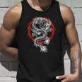 Japonés Estético Dragón Y Sol Símbolo Kanji Japón Tatuaje Camiseta sin mangas Regalos para él