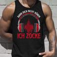 Kann Dich Nicht Hören Ich Zocke I Pc Gamer Headset Half Sleeve Tank Top Geschenke für Ihn