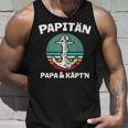 Kapitän Papa Segeln Boot Anker Papitän Tank Top Geschenke für Ihn