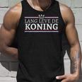 Koningsdag Long Leve De Koning Kingsday Netherlands Flag Orange Tank Top Geschenke für Ihn