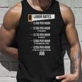 Labor Rates Carpenter Hourly Rates Humor Tank Top Gifts for Him