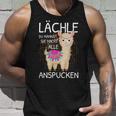 Lama Spruch Alpaka Lächle Du Kannst Sie Nicht Anspucken Lama Tank Top Geschenke für Ihn