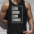 Leon Doing Leon Things Lustigerorname Geburtstag Tank Top Geschenke für Ihn