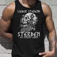 Lieber Stehend Sterben Als Kniend Leben Tattoo Deutschrock Tank Top Geschenke für Ihn