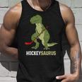 Lindo Dinosaurio Hockey Sobre Hielo Dinosaurio Hockeysaurus Camiseta sin mangas Regalos para él