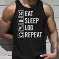 Logger Eat Sleep Repeat Tank Top Gifts for Him