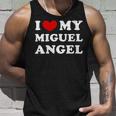 I Love My Miguel-Angel Amo A Mi Miguel-Angel Cuello Camiseta sin mangas Regalos para él