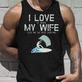 I Love My Wife Kite Surfing Tank Top Gifts for Him