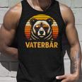 Lustige Geschenkeidee Papa Dadatertagater Bäraterbär Tank Top Geschenke für Ihn