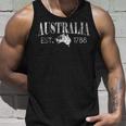 Mapa Australianointage Bandera Australiana Australia Est 1788 Camiseta sin mangas Regalos para él