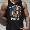 Mein Lieblings-Baseballspieler Nennt Mich Papa American Flag Dad Kapuzenjacke Tank Top Geschenke für Ihn