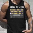 Meine Tastatur Daumen HochAter Papa Nachricht Dad Message Tank Top Geschenke für Ihn