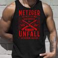 Metzger Sei Nett Zu Mir Fleischer Slogan Butcher Tank Top Geschenke für Ihn