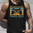 Nächstes Level Ich Werde Papa 2024 Ankündigung Gamer Tank Top Geschenke für Ihn