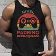 Nivel Padrino Desbloqueado Padrino Camiseta sin mangas Regalos para él