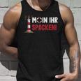 Norddeutsch Moin Ihr Spacken Flat German Tank Top Geschenke für Ihn