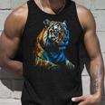 Obra De Arte De Tigre Animal Arte Camiseta sin mangas Regalos para él