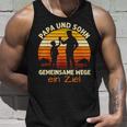 Papa & Sohn Gemeinsame Wege Ein Ziel Papaatertag Geschenke Tank Top Geschenke für Ihn