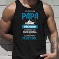 Papa Angler Mais Carrément Plus Cool Pfirsich Papa Tank Top Geschenke für Ihn