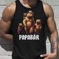 Papa Bärater 3 Kinder Familien Papaatertag Tank Top Geschenke für Ihn