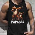 Papa Bärater Tochter Sohn Dabbing Papaatertag Tank Top Geschenke für Ihn