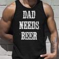 Papa Braucht Bier Lustigesater Daddy Retrointage Tank Top Geschenke für Ihn