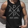 Papa Est 1991 Papa Seit 1991 Papa 1991 Tank Top Geschenke für Ihn