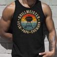 Papa Grillmeister Held Ehemann Für Grillenatertag Tank Top Geschenke für Ihn