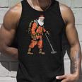 Papá Noel Como Detectorista De Metales Detección De Metales Navidad Camiseta sin mangas Regalos para él
